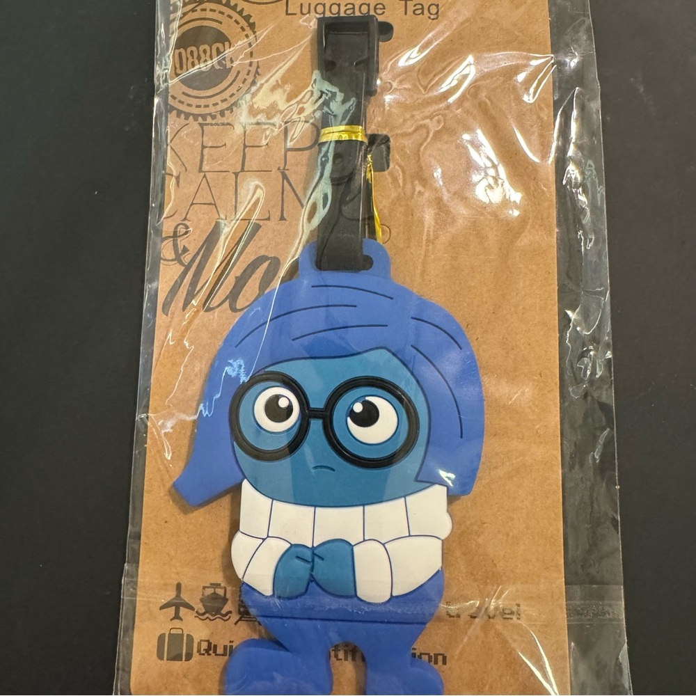 NWT Sadness Luggage Tag